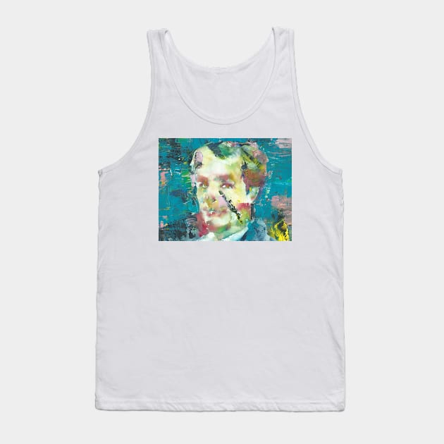 CHARLES BAUDELAIRE oil and watercolor portrait Tank Top by lautir